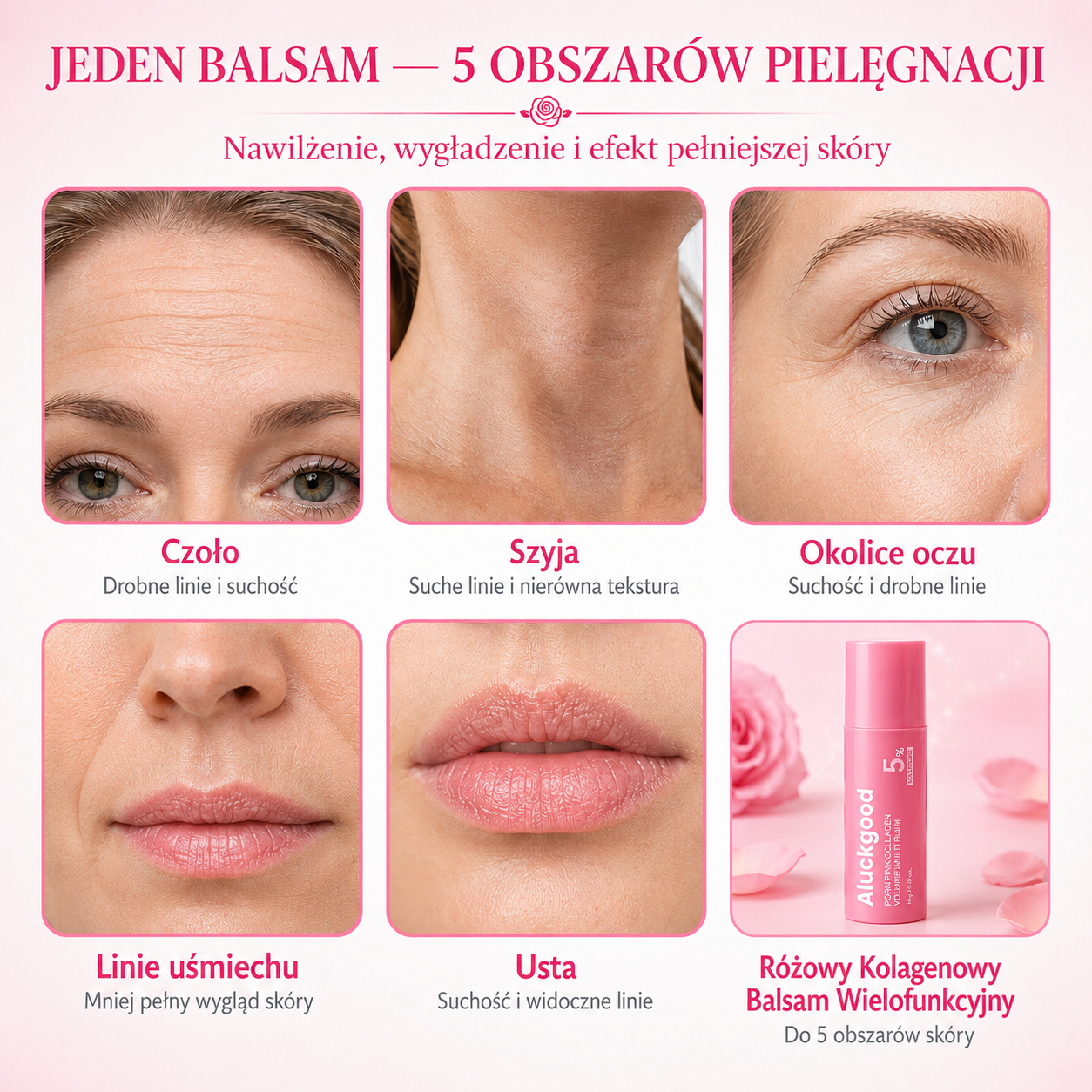 🚨 OSTATNI DZIEŃ: AŻ 60% TANIEJ! 💗 Różowy Kolagenowy Balsam Wielofunkcyjny ✨