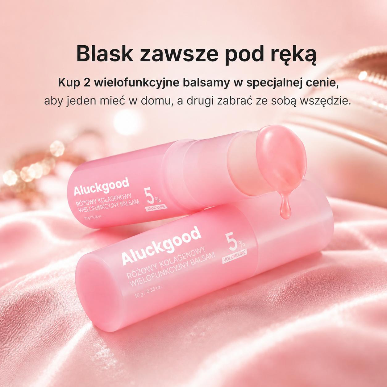 🚨 OSTATNI DZIEŃ: AŻ 60% TANIEJ! 💗 Różowy Kolagenowy Balsam Wielofunkcyjny ✨
