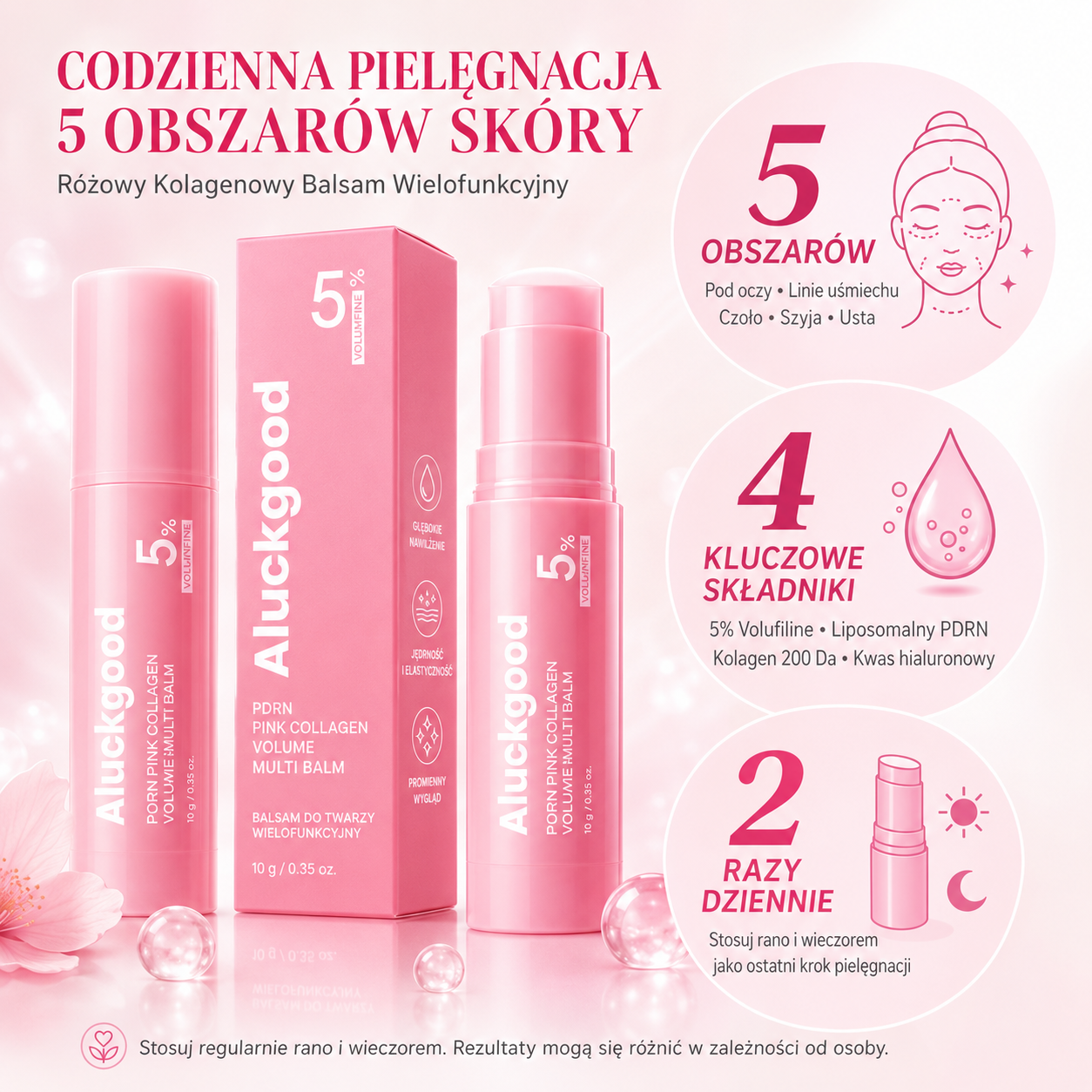 🚨 OSTATNI DZIEŃ: AŻ 60% TANIEJ! 💗 Różowy Kolagenowy Balsam Wielofunkcyjny ✨